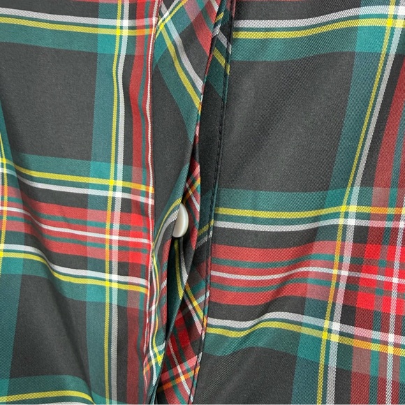 Abito Tuckernuck Palmerston Nero Tartan Con Volant – Taglia XS